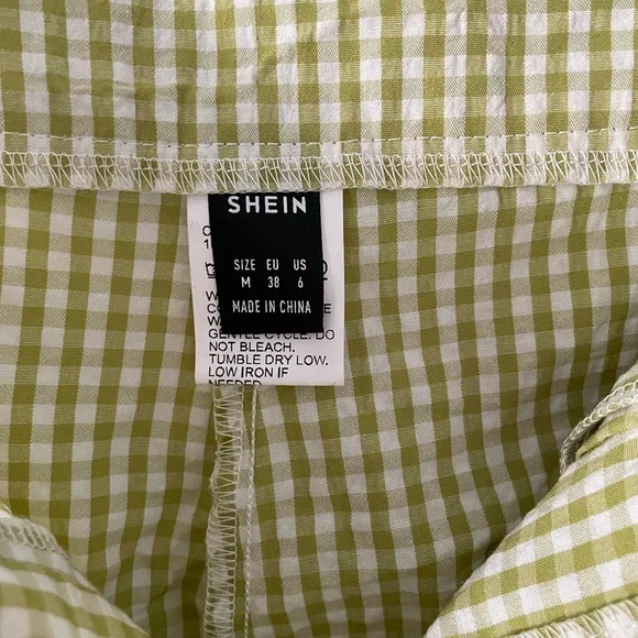 Green Gingham Two Piece Set - Picture 5 of 8